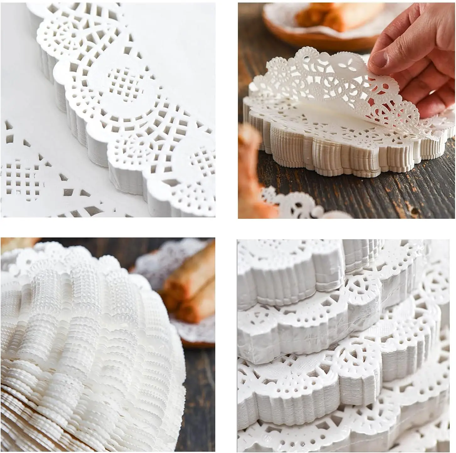 High quality cheap price Eco-Friendly Lace Paper Doily / Round Doyley/ Disposable Cake Paper