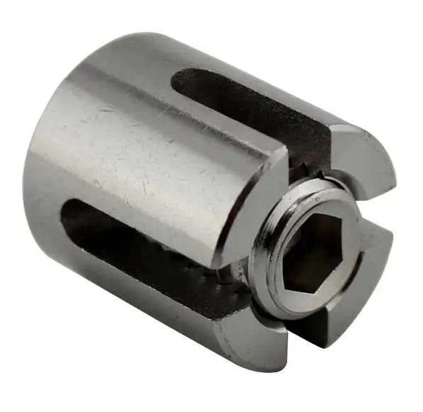 Cross Cable Clamps for Wall Trellis System Stainless Steel Marine Grade