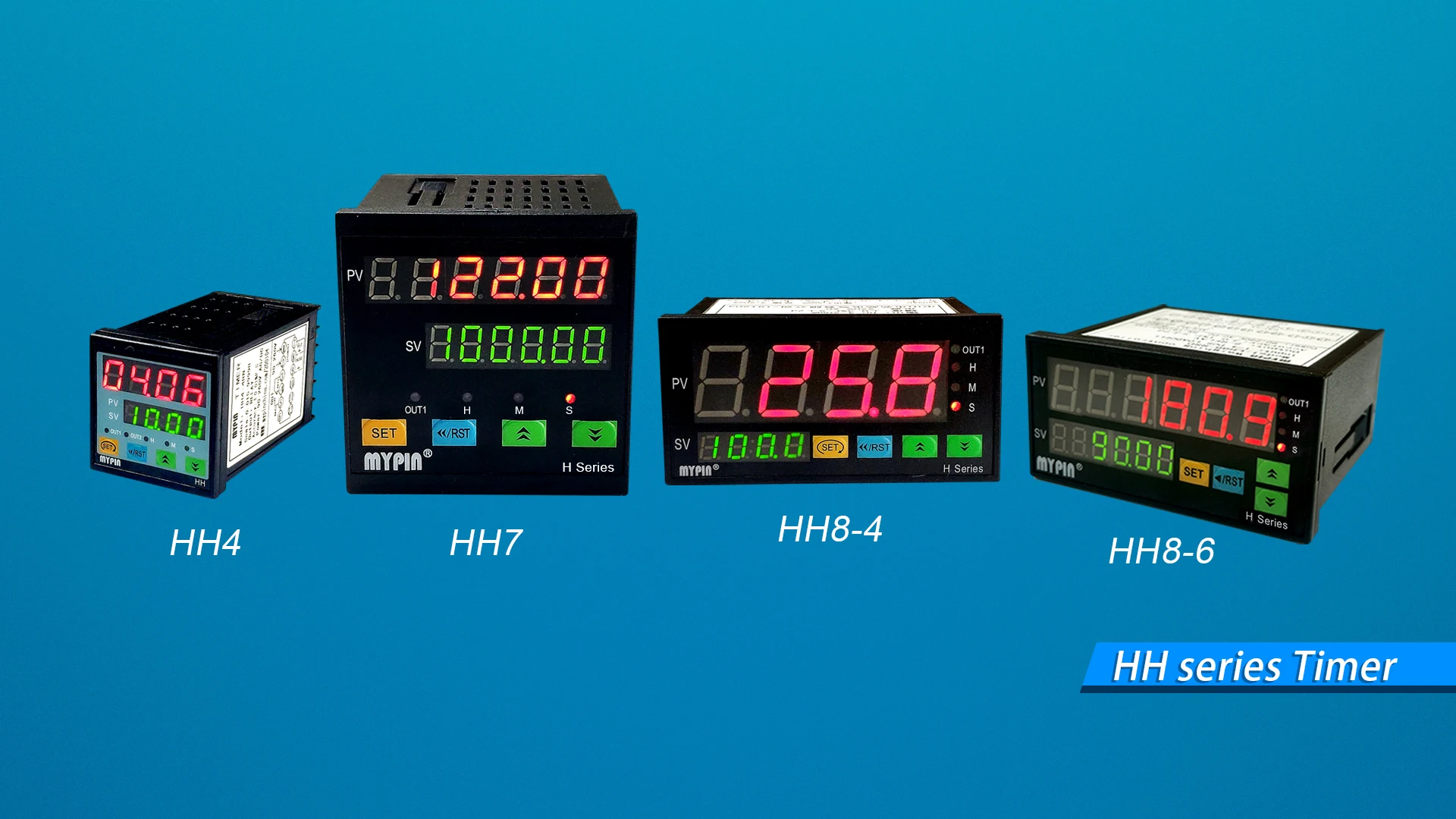  MYPIN HH4E-4RN 24 В/12 В постоянного тока интеллектуальные сегменты реле времени цифрового таймера повторного