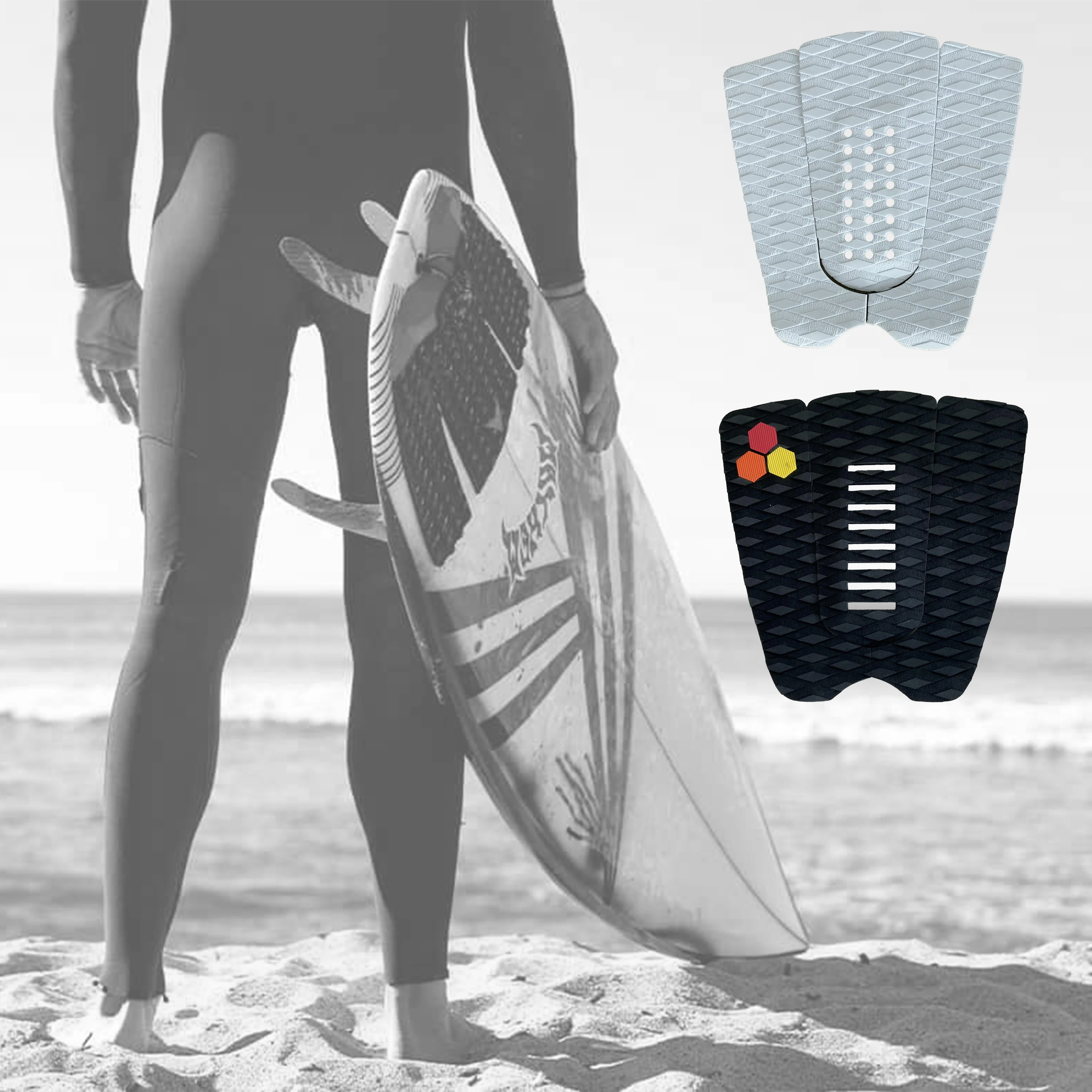 Ocean Oem Eva Kite-board Skimboard Foot Anti Slip Waterproof Anti Uv Self Adhesive Surfing Sup Traction Deck Pad
