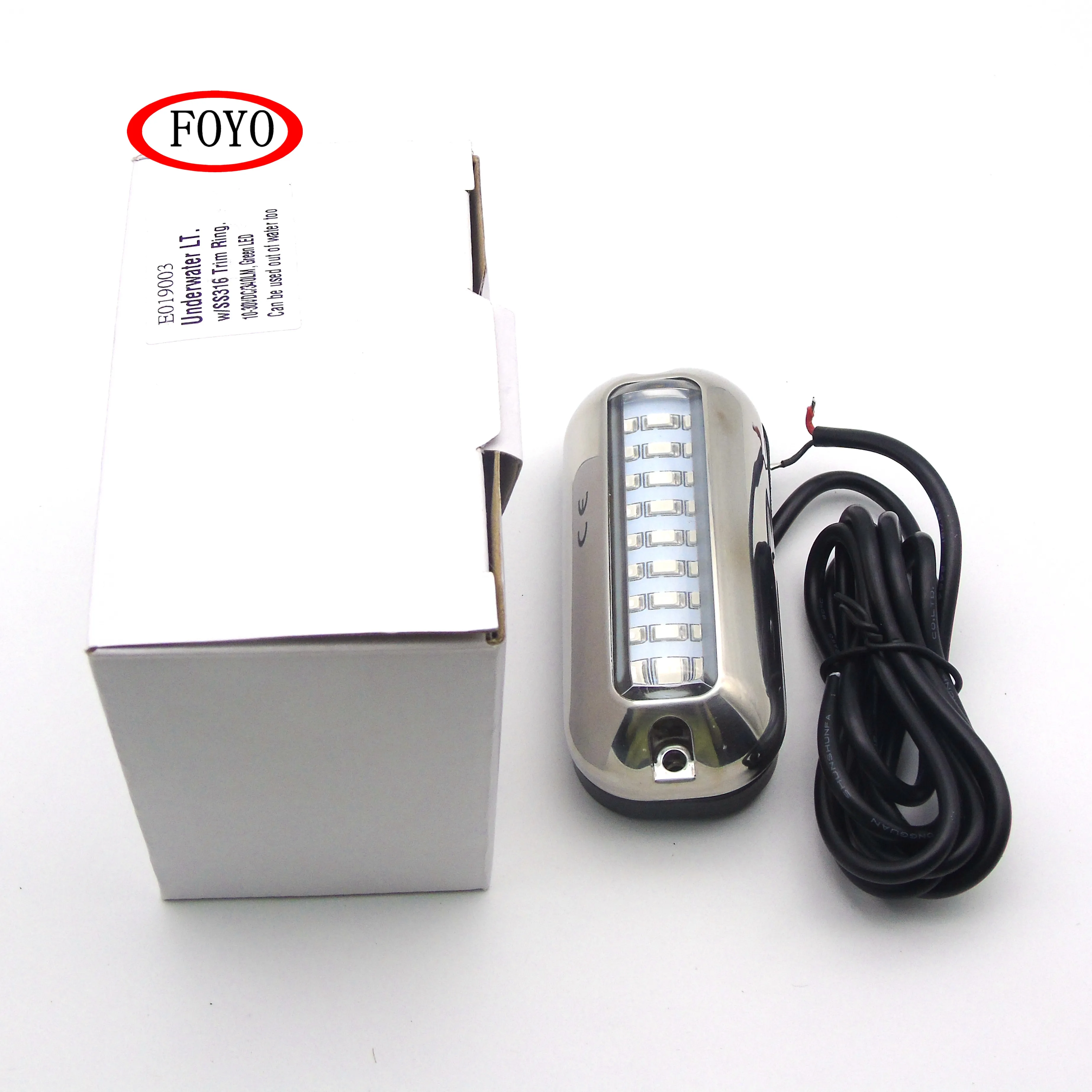 
Foyo Stainless Steel Light 27LED White Underwater Pontoon Marine Boat Transom light 