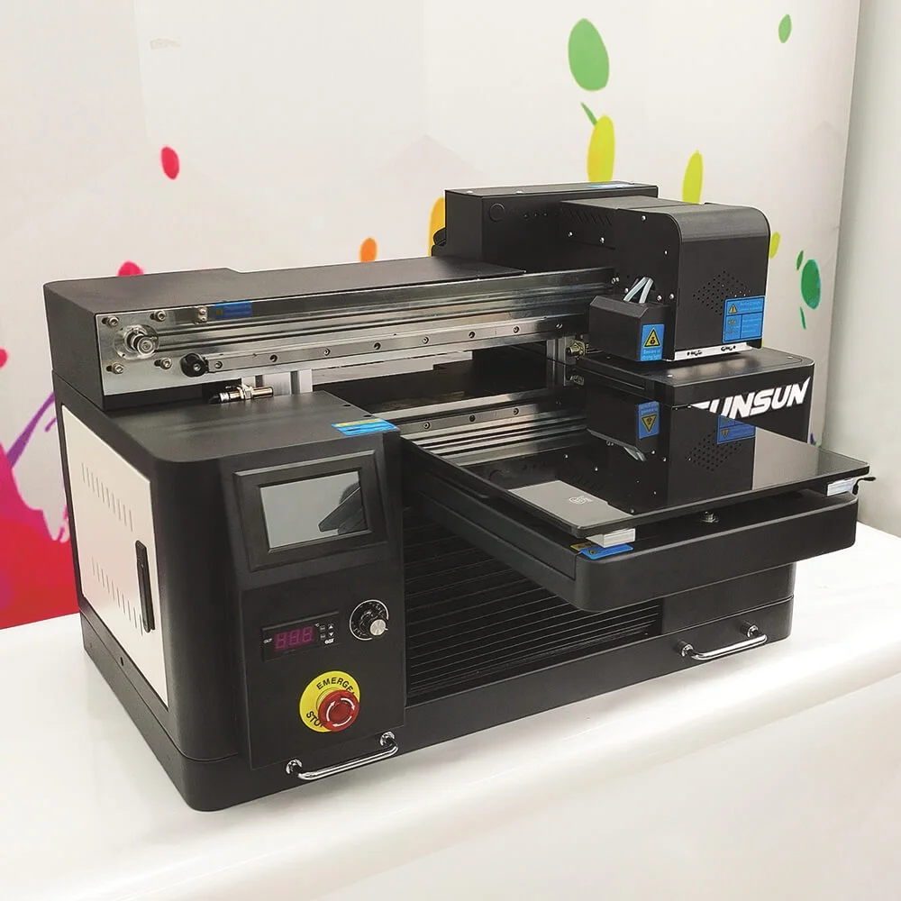 Funsun Factory Direct Wholesale A3 UV Flatbed Printer for Phone Case Cup Glass PVC Wood Leather