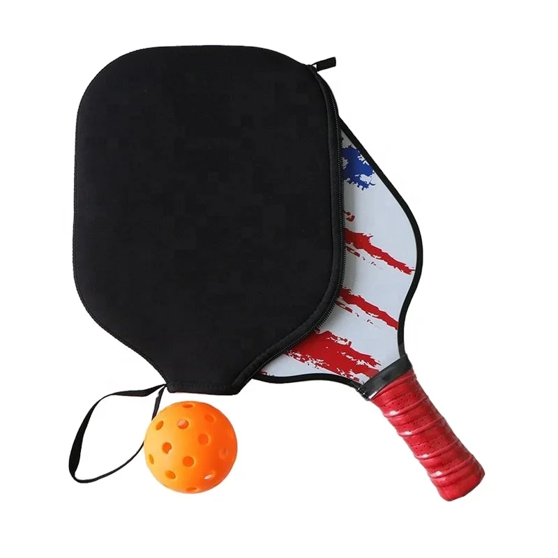 Factory Custom LOGO Neoprene Pickleball Paddle Tennis Bag Case Racket Holder Sleeve Pickleball Paddle Cover
