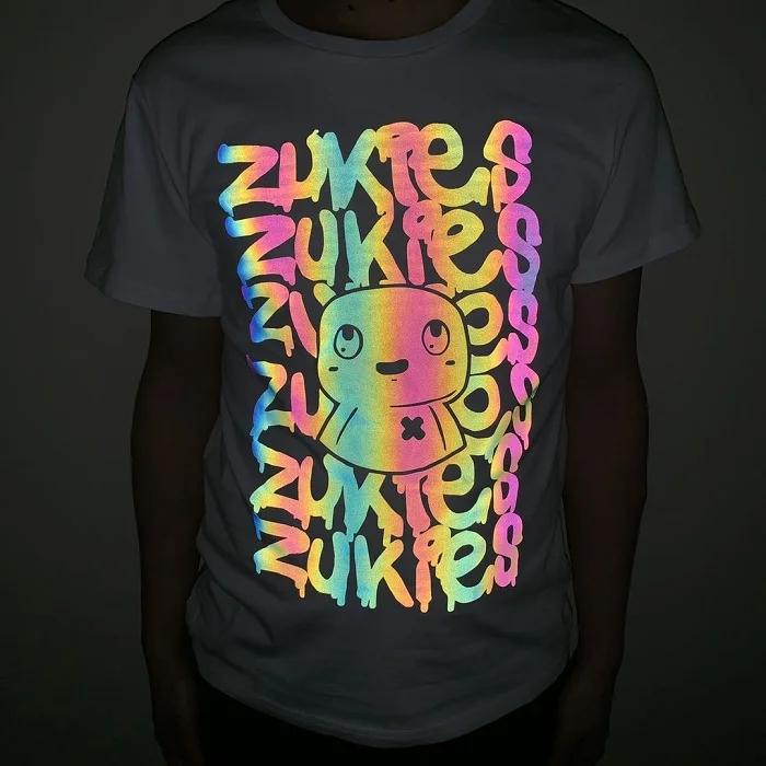 reflective graphics logo for clothing /reflective text logo for clothing /Premium Adhesive  Iron On Heat Press logo