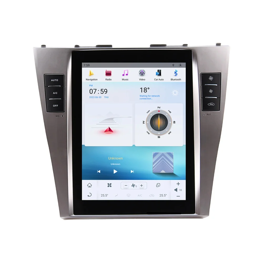8+128GB Android 11.0 tesla style car stereo radio player android head unit for toyota camry 40 2006-2011 car dvd gps navigation