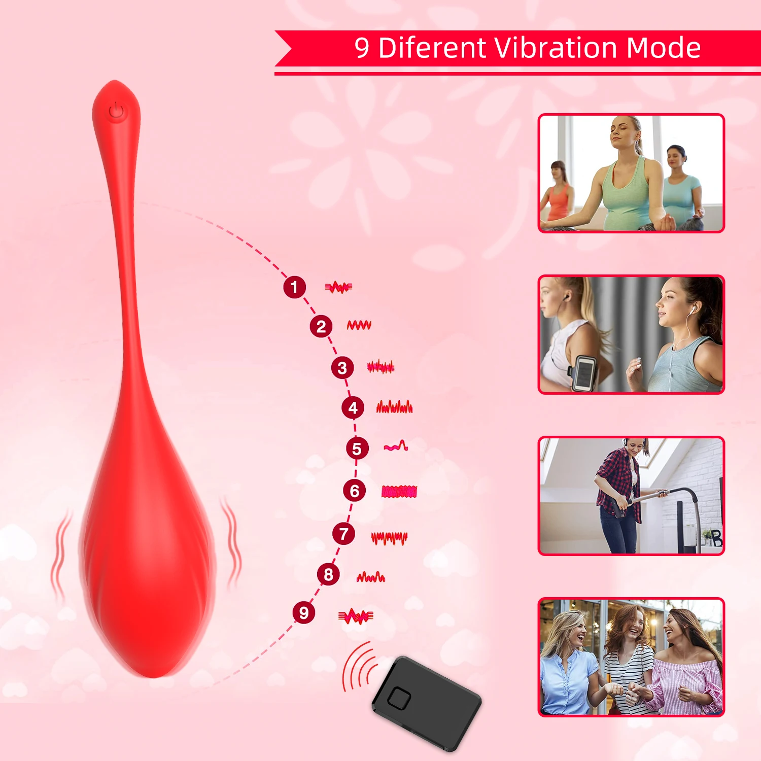 Smart APP remote control wearable vibrator for women  female flirting and masturbation equipment  adult products for fun