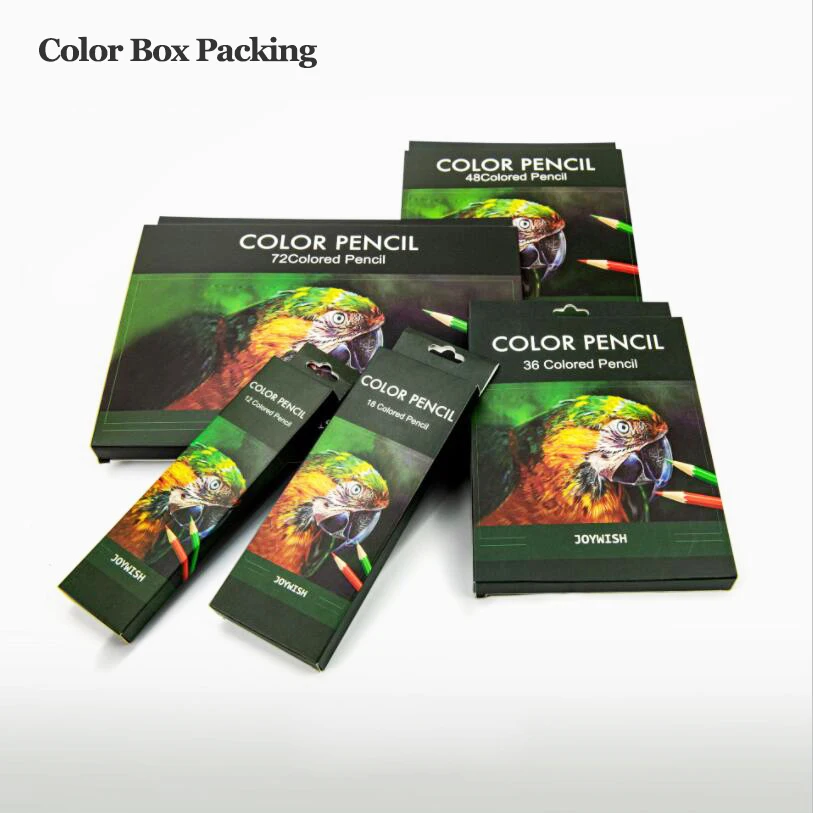  Wholesale 24 36 48 72 Oil Based Natural Colored Pencils Set Basswood For Adults and
