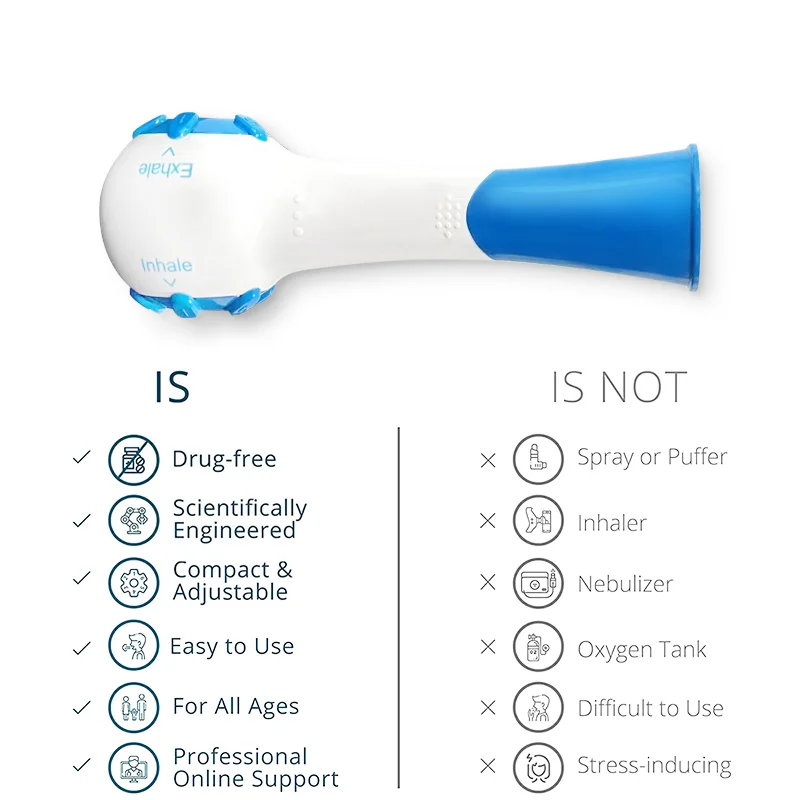 Breath Training Device sport athlete breathing trainer Exerciser Lung capacity health Trainer drug free