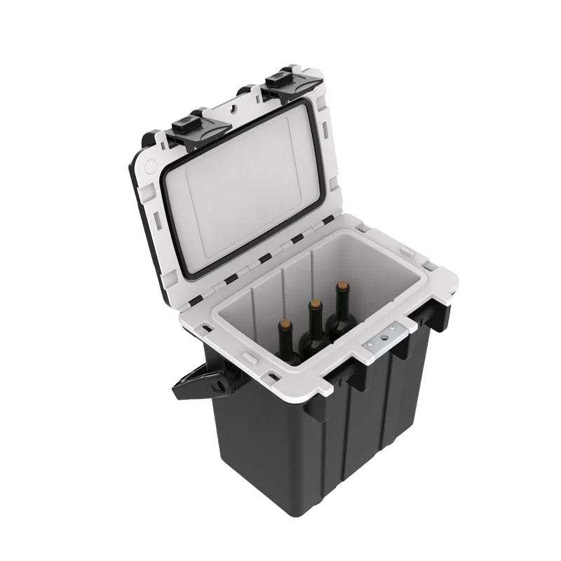 20L kayak ice chest chilly bin hunting and fishing rolling ice chest White portable lockable cooler box to keep drink cool chill