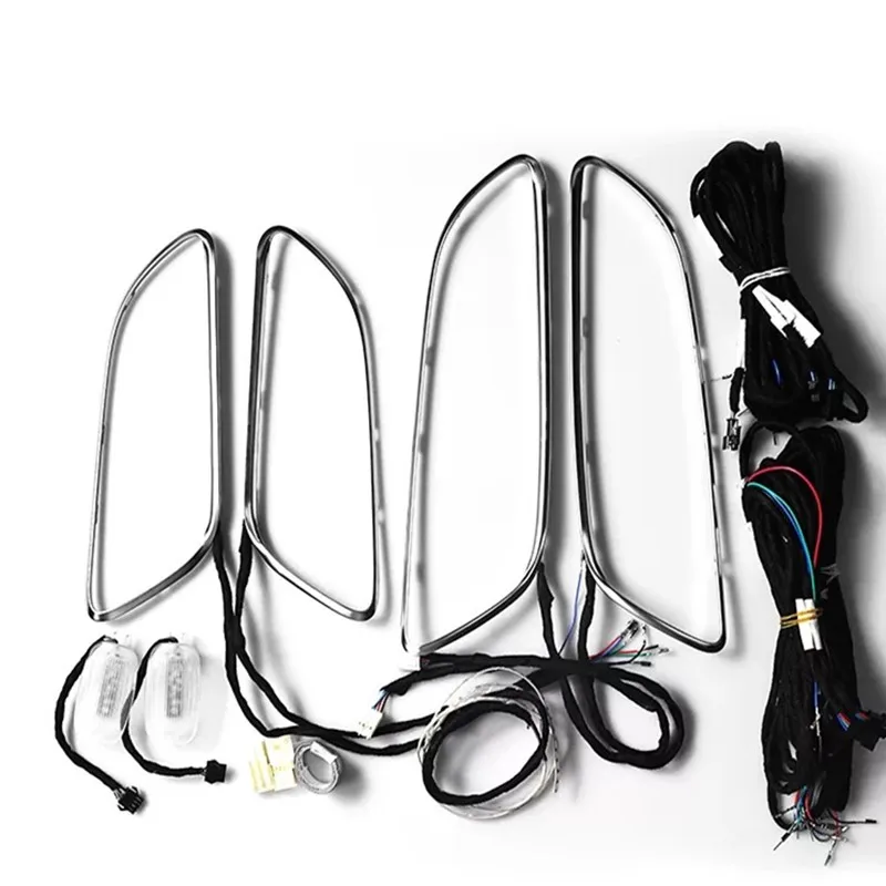 LED light-emitting air outlet for Mercedes-Benz CLA W246 W176 C117 ambient light AC vents Synchronous 12 colors atmosphere light