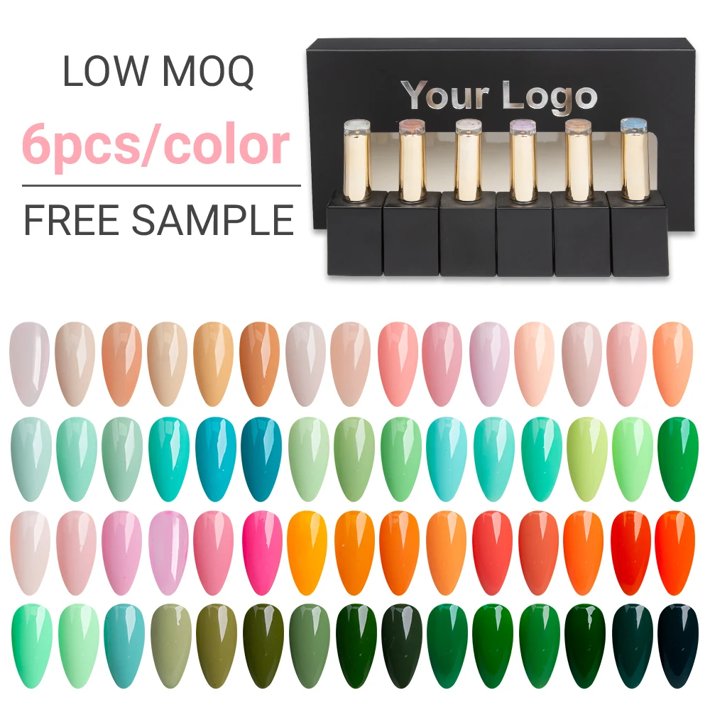 Lehchis 2025 new package 15ml 6colors/box nail art paint solid UV Gel Semi-Permanent Varnish Long Lasting Soak Gel Polish