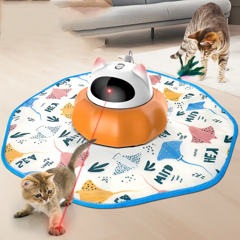 OEM/ODM Cat Teaser Automatic Infrared Laser Cat Teaser Intelligent Interactive Stick Pet Cat Laser Toy Pet Products