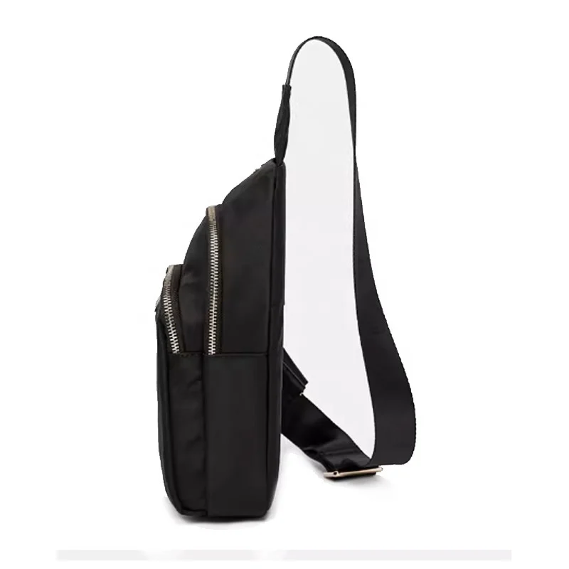 One Strap Small Black Sling Bag Crossbody Backpack Shoulder Bag for Men Women Hiking Walking Biking Travel Cycling