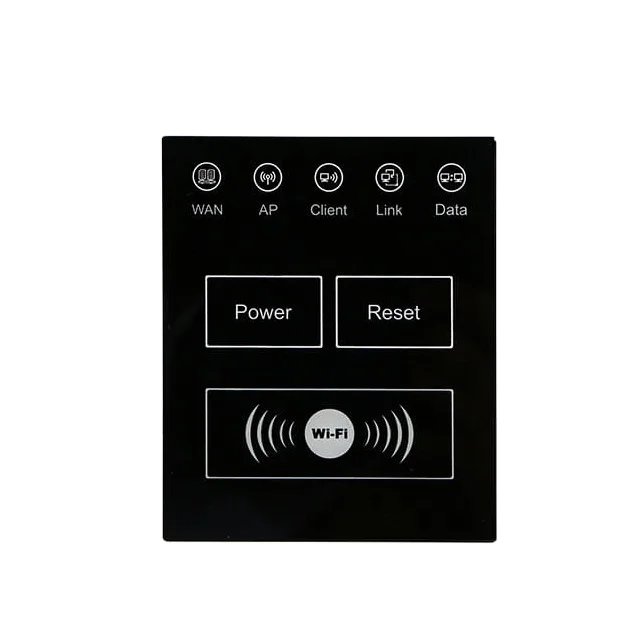 Custom  Cnc Cutting Electronic Tempered Glass Touch Switch Panel Cover Control Glass Panel