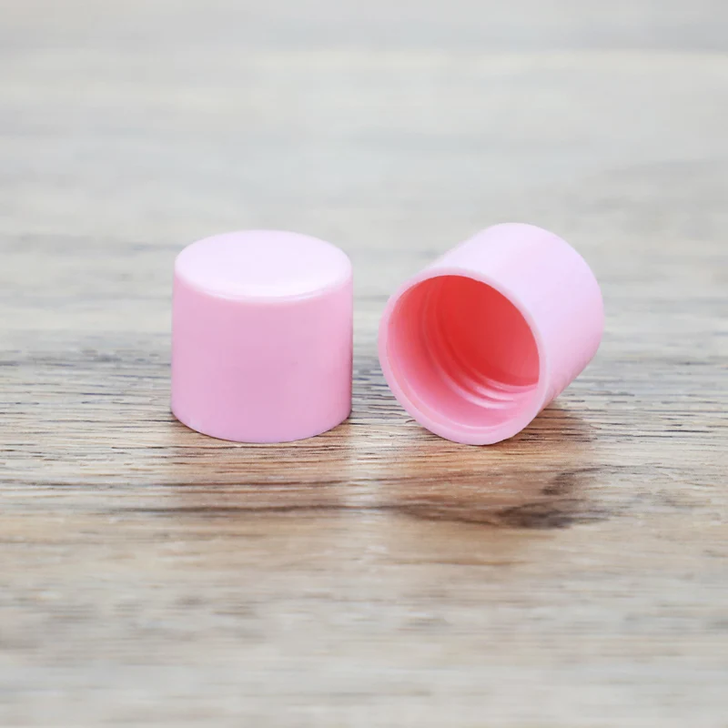 Customized 20/410 Plastic Pink Screw Cap Wholesale Smooth Screw Cap For Cosmetic Bottle