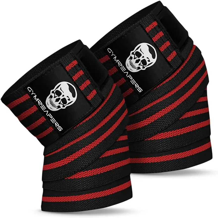 Unisex OEM Customized New Arrival Adjustable Knee Wraps With Strap for Squats