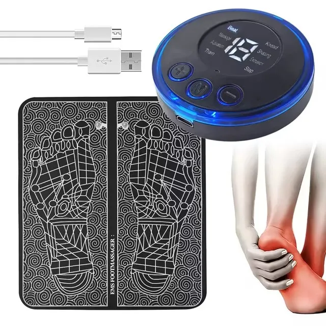 Healthcare Electric Foot Massager Mat EMS Blood Circulation Relaxing Foot Mat for EMS Foot Massager With Remote Control