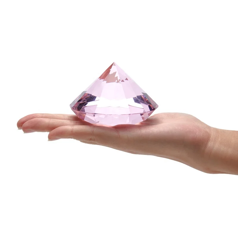 50 мм, оптовая продажа, недорогие стеклянные бриллианты, пресс-папье, декоративные Кристаллы K9 для украшения дома