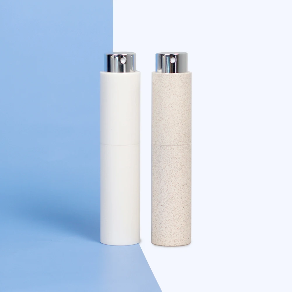 Biodegradable Wheat Straw PLA Eco-friendly 5ml 8ml 10ml Refillable Twist-up travel Perfume atomizer