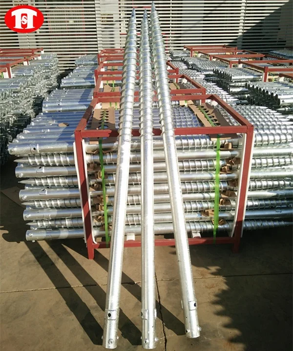 hot sell ground screw for foundation and ground screw for flag poles