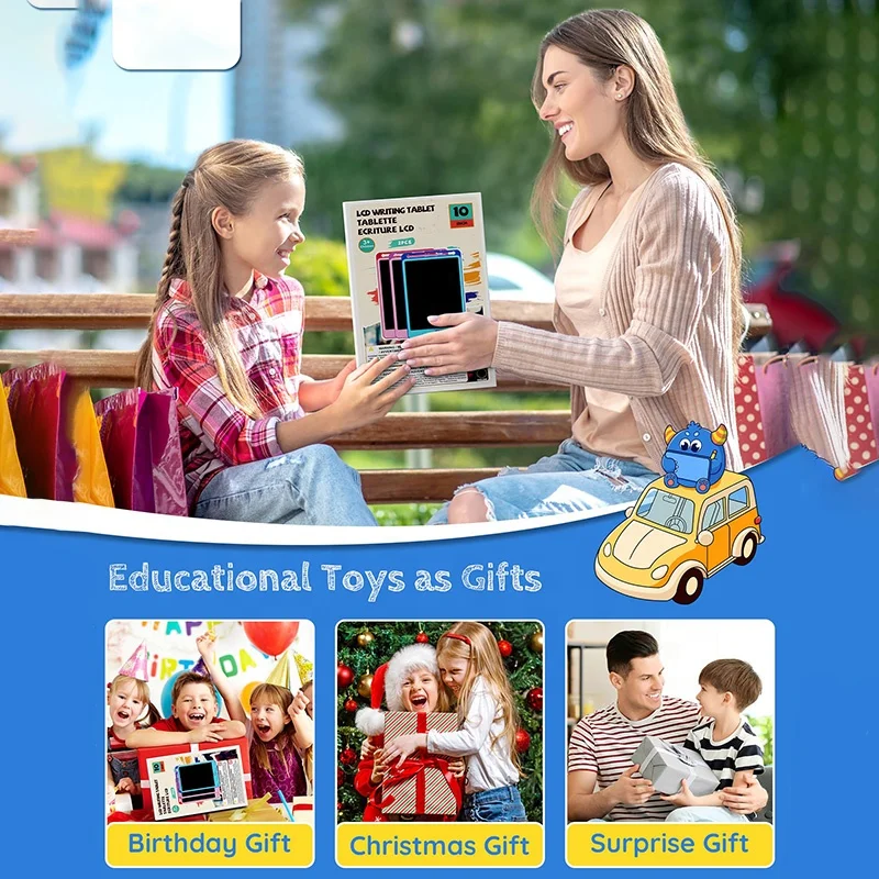 Erasable Ultra Thin Whiteboard Notebooks Memo Pads Electronic Writing Pad 8.5 10 12 Inch LCD Writing Tablet with Screen Lock