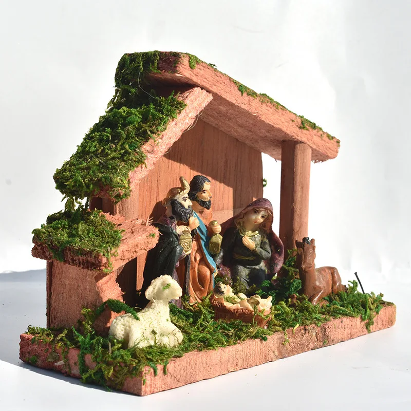 Nativity Manger Room Christmas Decorations Religious Gifts Crafts Christian Catholic Church Ornaments