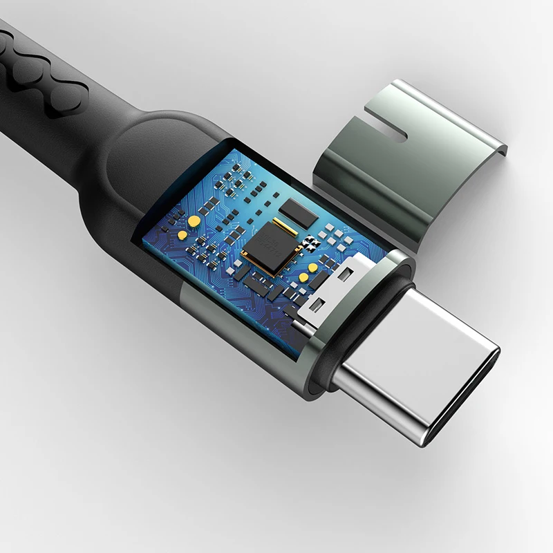 OEM factory smart power off and fast charging type c type data cable fast charging 2.4 usb-c fast charger data cable
