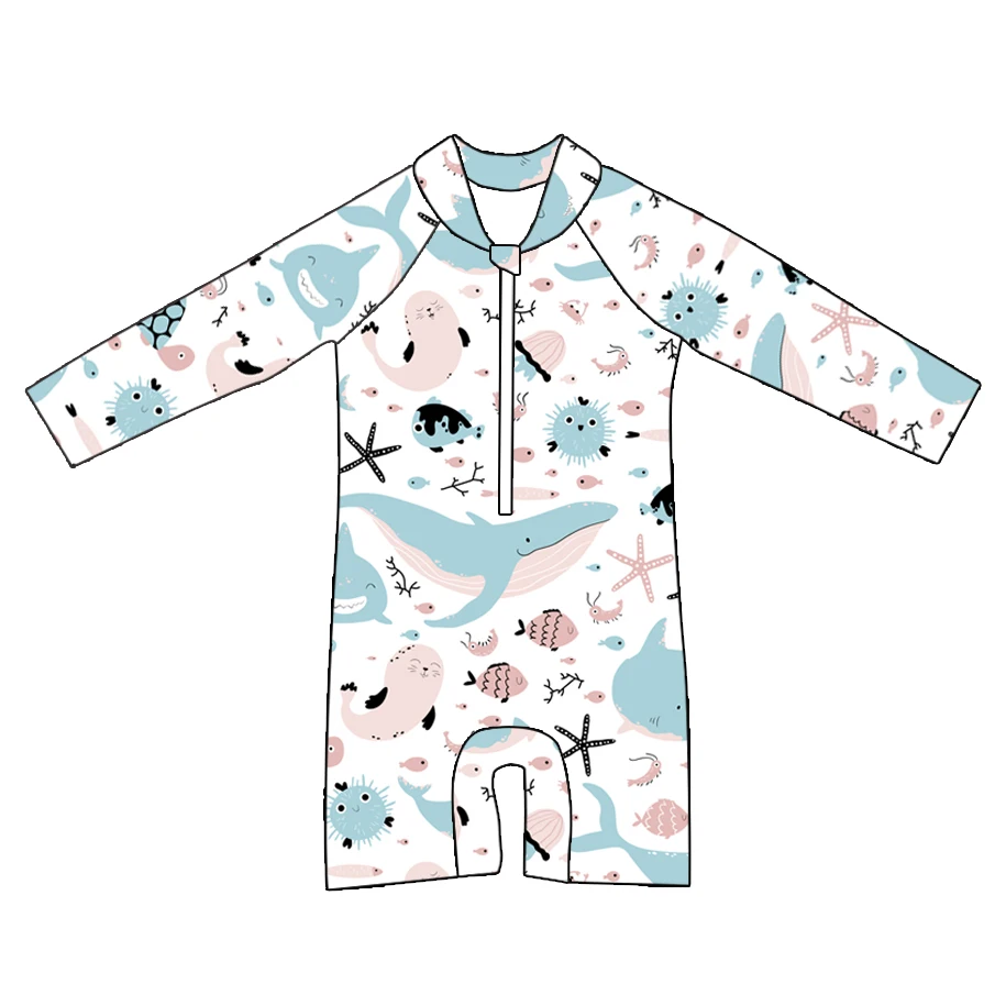 EezKoala One-Piece Swimwear for Infant Baby Boy & Girl 0-3 years, UPF50+ Rash Guard Perfect for Swimming