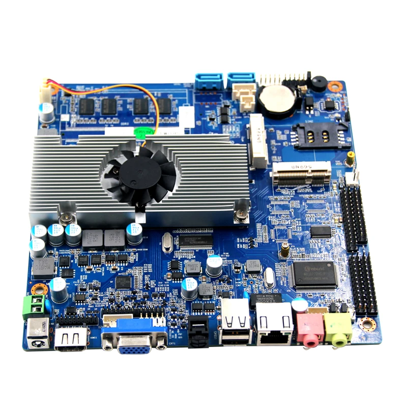 Atom D2550 N2600 N2800 processor fanless mini ITX motherboard with HD-MI VGA LVDS display