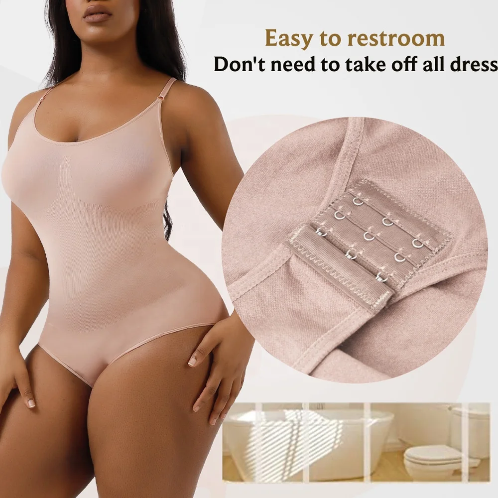 Wholesale Custom Logo Full Body Seamless Plus Size Bodysuit Butt Lifter Fat Tummy Control Shapewear For Women