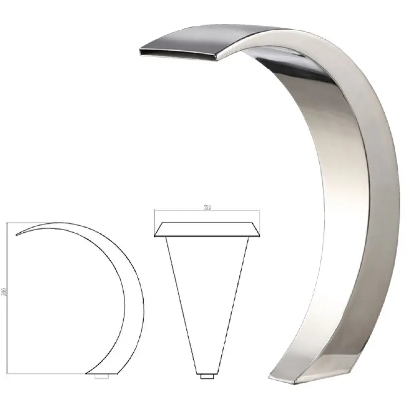 Garden pump water curtain Decorative stainless steel make water curtain