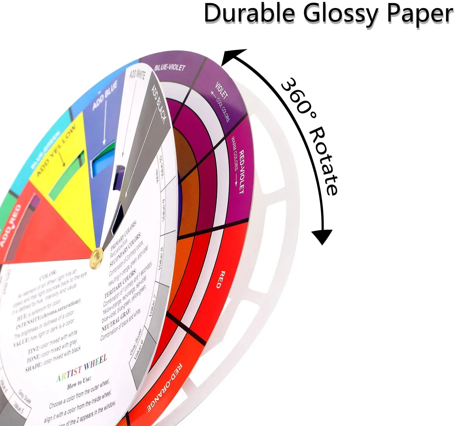 Bview Art Paint Mixing Learning Guide Makeup Blending Board Chart Tattoo Pigment Color Mixing Guides Color Wheel