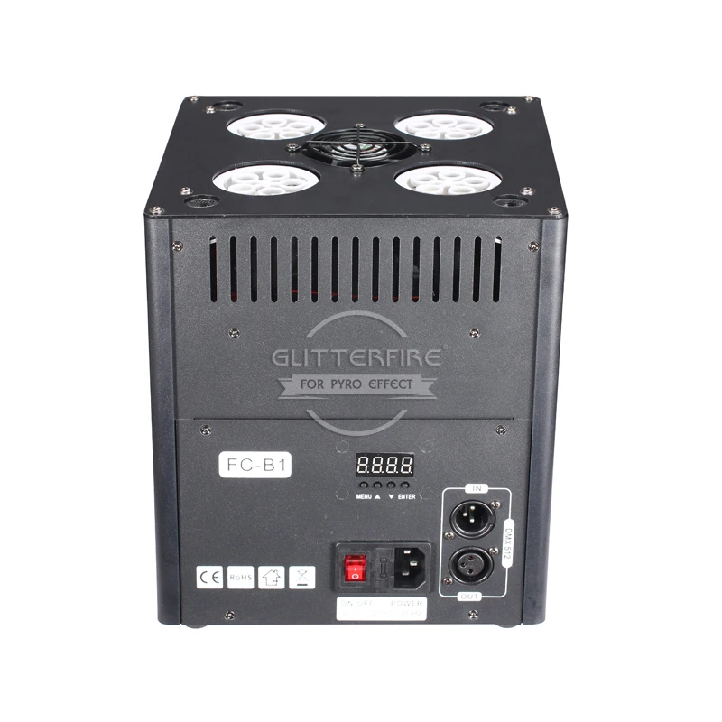 Stage RGB Led Light Bubble Machine 4 Nozzles Automatic Bubble Machine Spray 4-5M DMX Remote Control 20W Vertical Bubble Machine