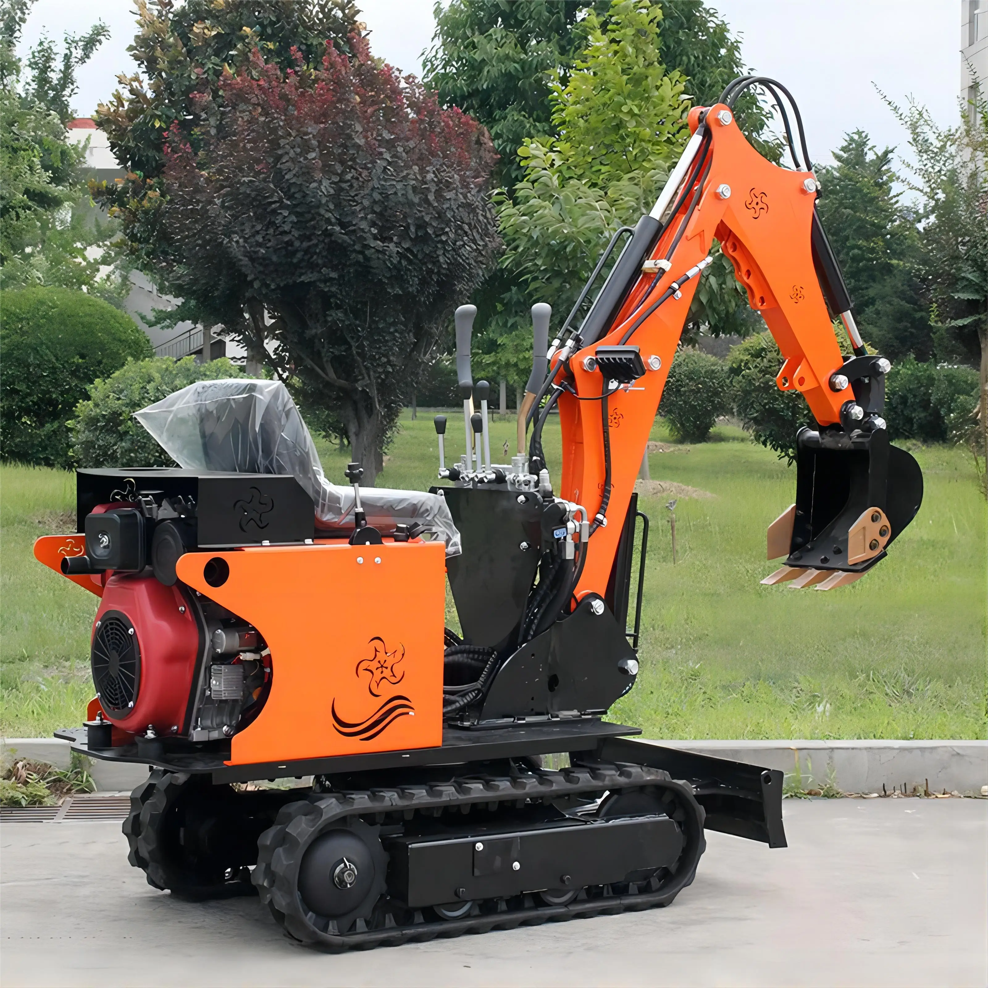 Construction Earthmoving Machinery Multifunctional Agricultural 0.8ton 1ton 1.2ton 1.3ton 1.7ton 2ton 2.5ton Mini Excavator