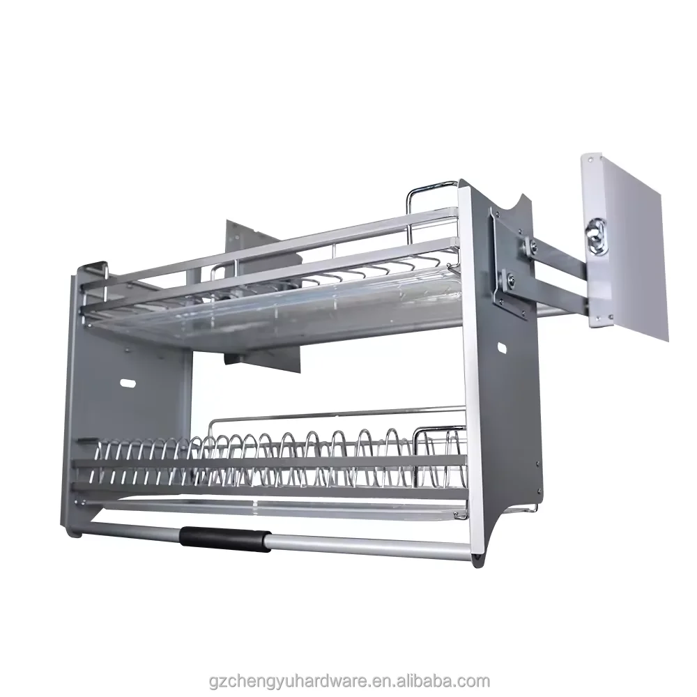 CY-229 Kitchen Cabinet Pull Out Baskets kitchen Cabinet Basket Double Layer Kitchen Pull-Out Bown Basket Hardware Furniture