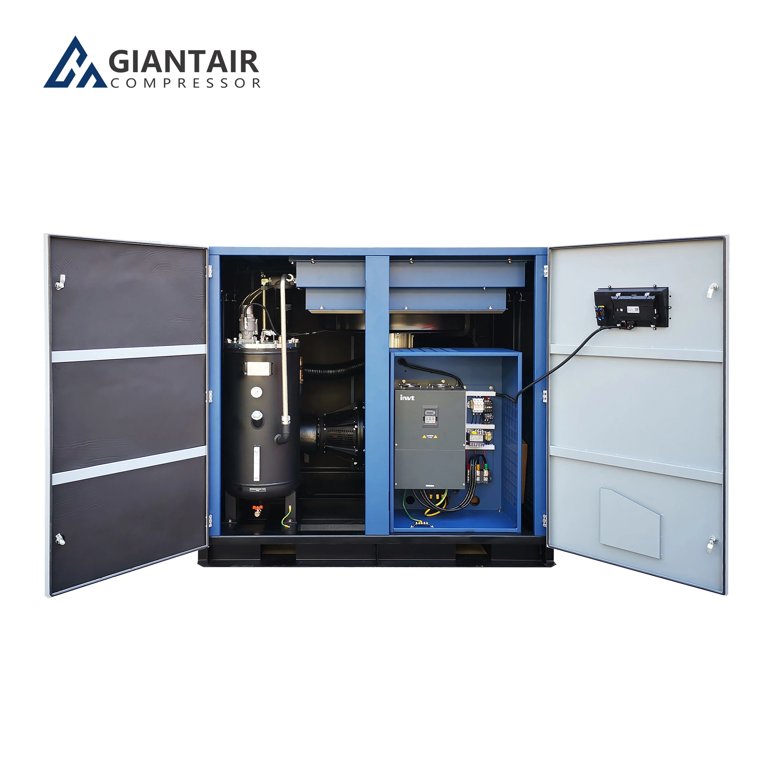 Горячая продажа 7.5kw 10hp винтовой воздушный компрессор 8 бар 145cfm винтовой воздушный компрессор