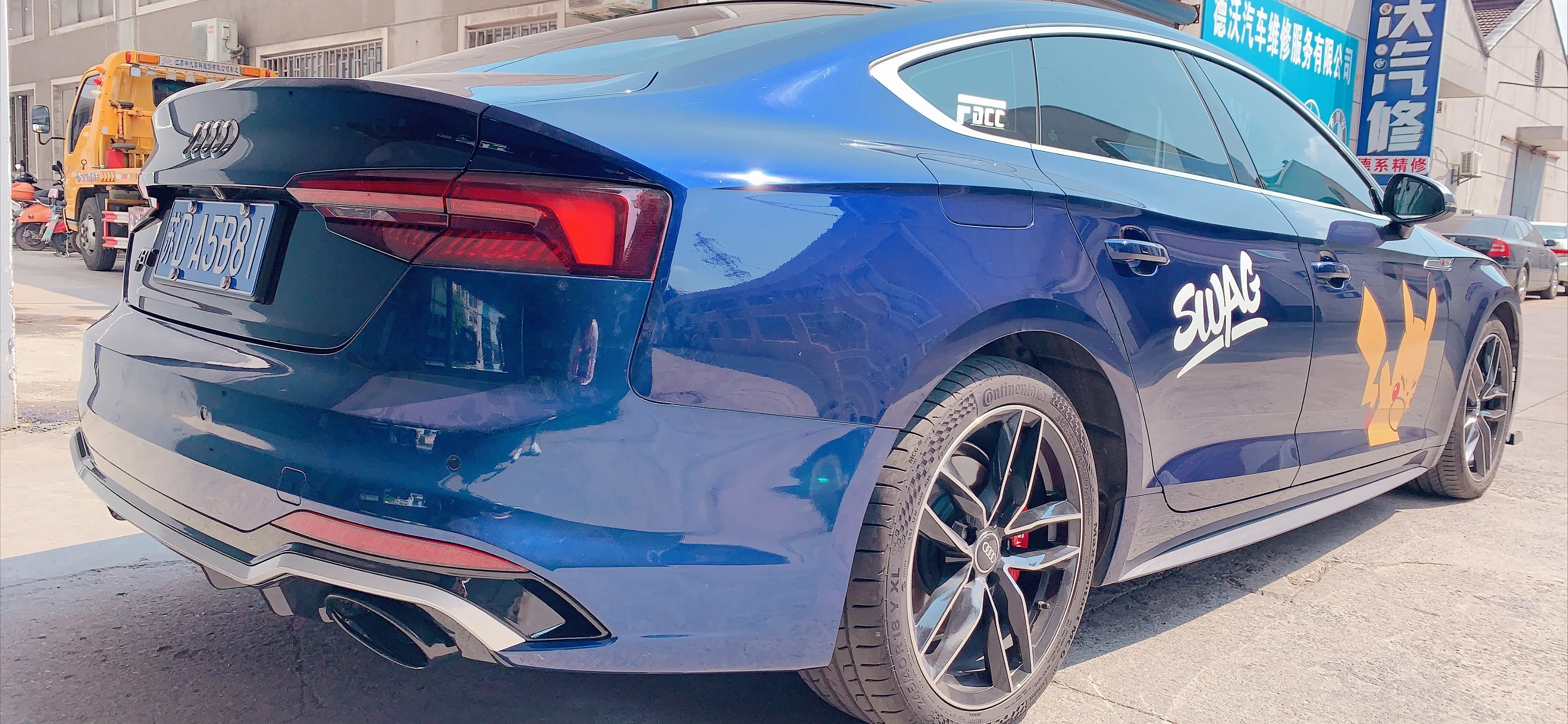 RS5 Rear bumper for Audi A5 S5 B9 Rear body kit facelift rs5 bumper for audi a5 s5 2017 2018 2019