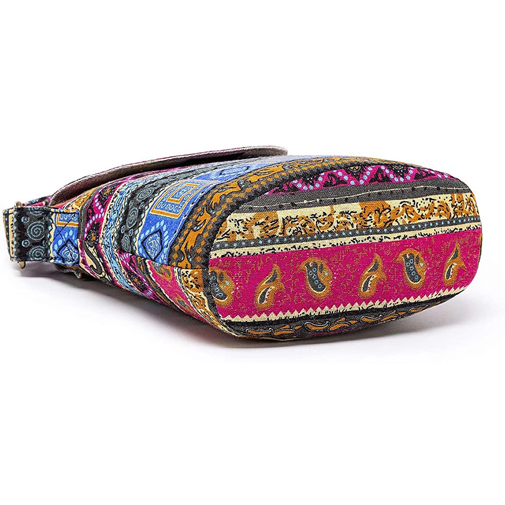 Custom Boho Hobo bag Cotton Side Shoulder Cross Body Sling Bohemian Hippie Bags