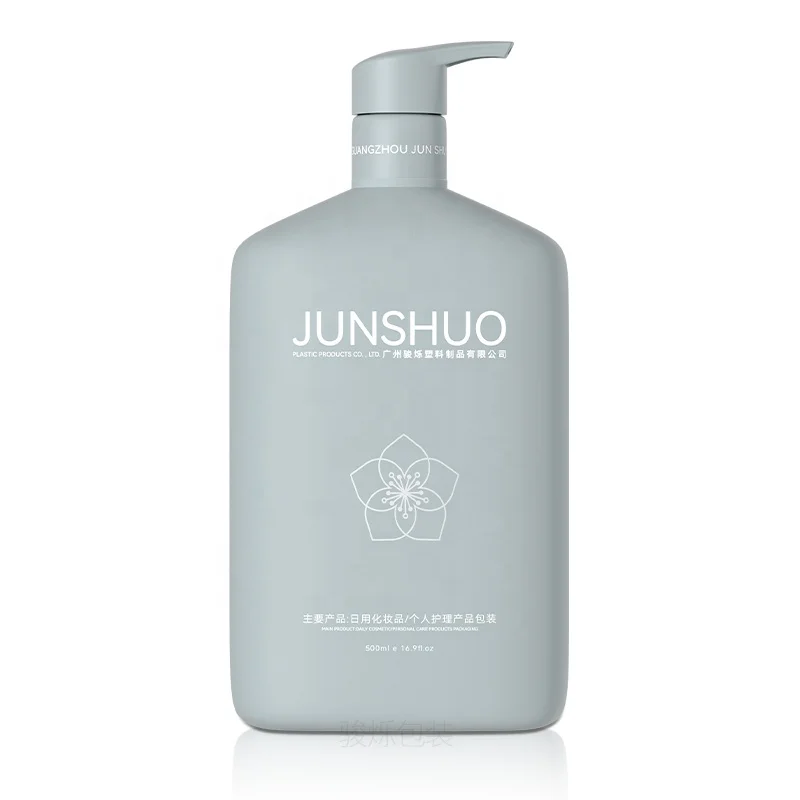 Premium Quality Custom 500ml Plastic Bottle with Pump for Shampoo, Conditioner, and Hair Care Products