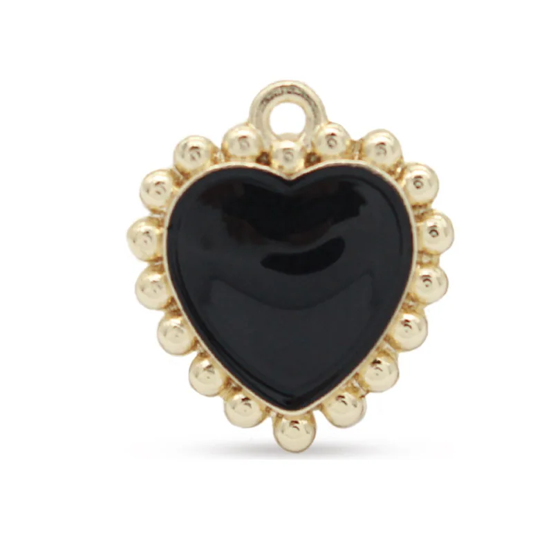 Wholesale New Arrival Fashion Drop Nectarine Heart Pendant Metal Charms Pendant for Swimwear