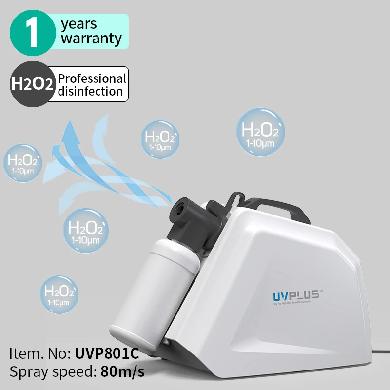 
UVPLUS Professional No Heating Dry Fog Hydrogen Peroxide Sterilizer Disinfecter Sterilization Equipments 
