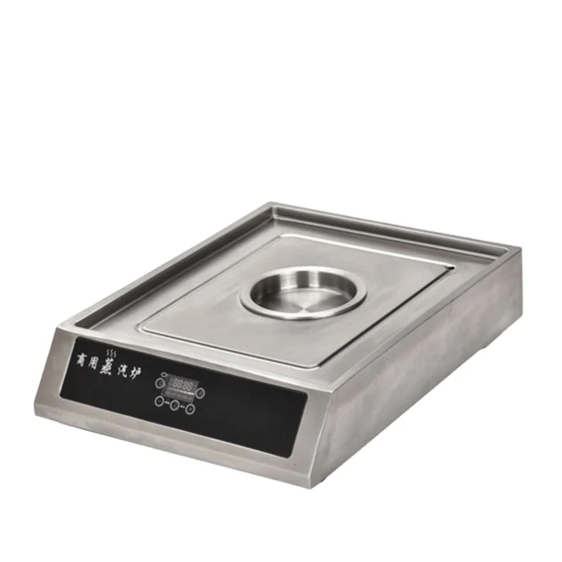 Steamer Steaming Buns Machine Stainless Steel Desktop Electric Boiler Vapour Dumpling Baozi Food Furnace