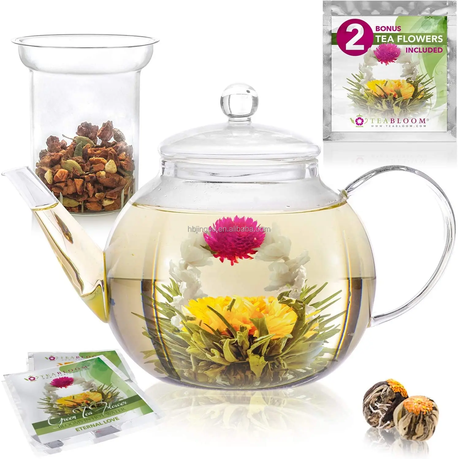 2021 New Arrival Individual Slimming Organic 20 Kinds Dried Blooming Flower Tea Ball Detox Herbal Tea