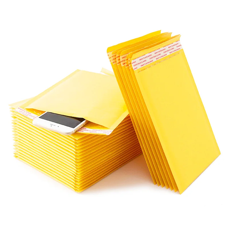 
Custom biodegradable bubble envelope mailing bag Kraft bubble bags 