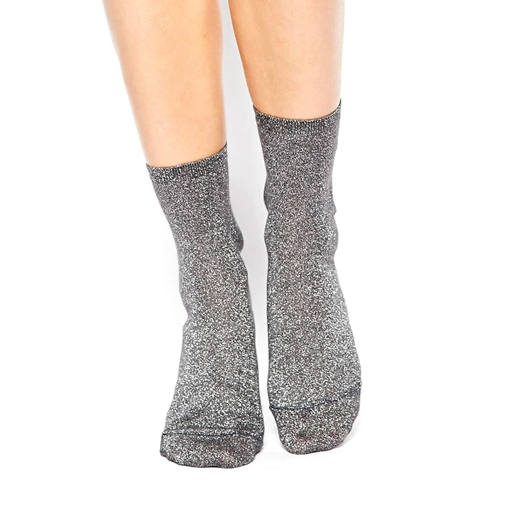 RL-B1027 socks lurex sparkly socks for sale