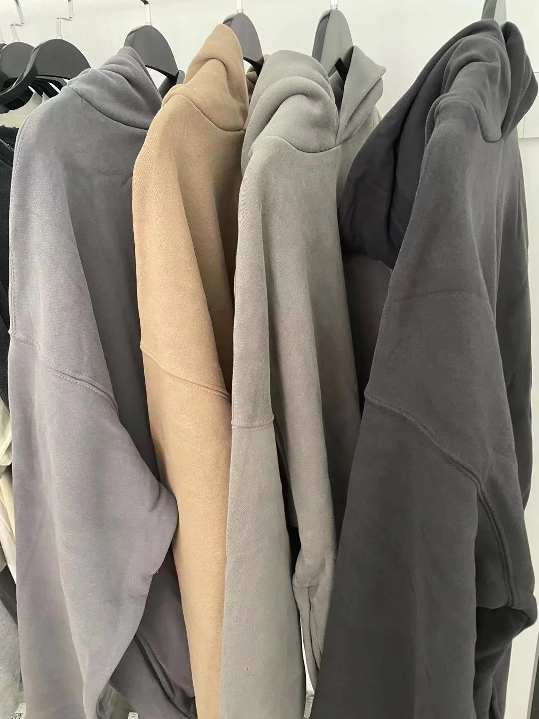 
2021 Fashion heavy boxy fleece hoody oversized drop shoulder blank pullover hoodies sweatshirts wholesale 