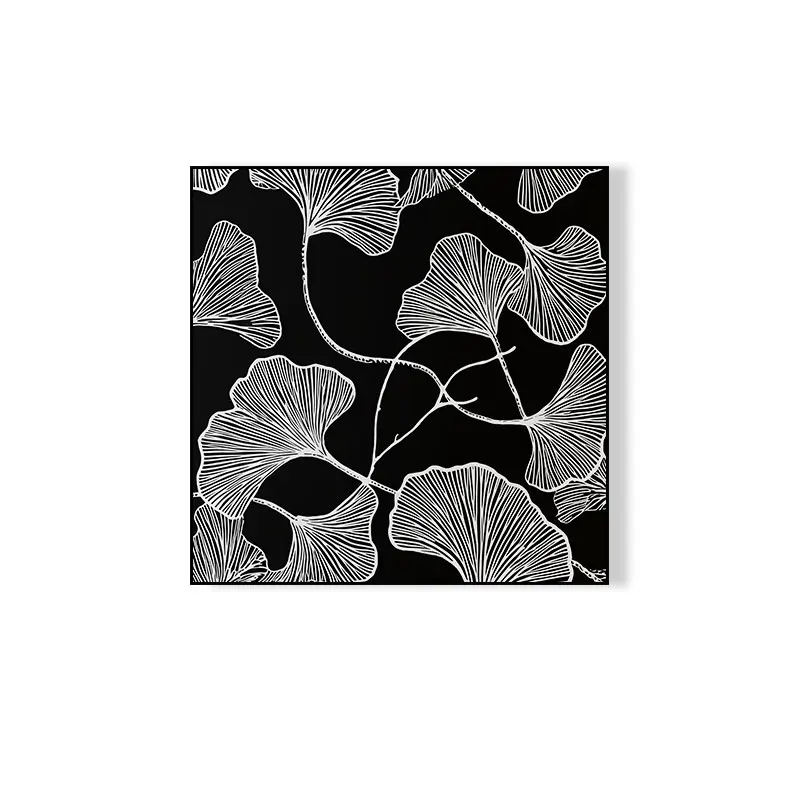 Modern Minimalist Black And White Art Decoration Painting  For Living Room