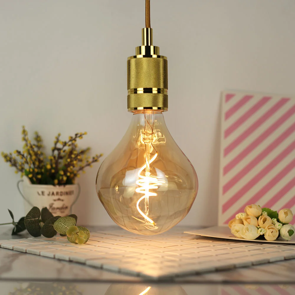giant  light bulb US EU market smoke glass edison light bulb dimmable alien shape led filament bulb