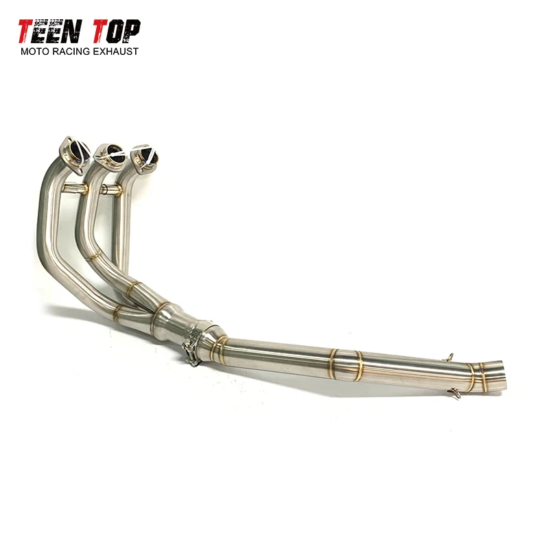 Exhaust Header Downpipe 100% Tested Pipe With Resonated For MT09 2014-2020/MT09 Tracer 2015-2017/XSR900 2016-2019/