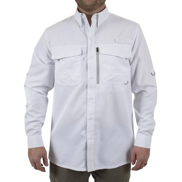 Мужская Повседневная стильная рыболовная одежда дышащая антиусадочная рубашка с вышитым логотипом Upf 50 + мужская короткими рукавами для рыбалки